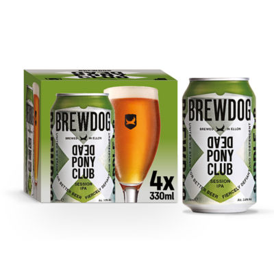BrewDog Dead Pony Club session pale ale 4x330ml, UK version