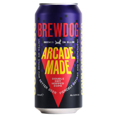 BrewDog Arcade Made Coin Operated Double Dry Hopped DIPA Beer 440ml