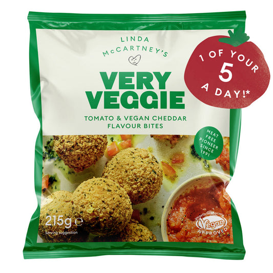 Linda McCartney's Very Veggie Tomato & Vegan Cheddar Flavour Bites 215g GOODS ASDA   