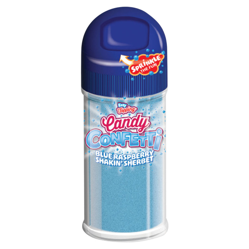 EEZY blue raspberry sherbet candy confetti 50g, imported from the UK