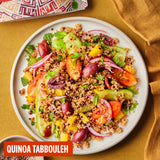 Merchant Gourmet red and white quinoa 250g, imported from the UK