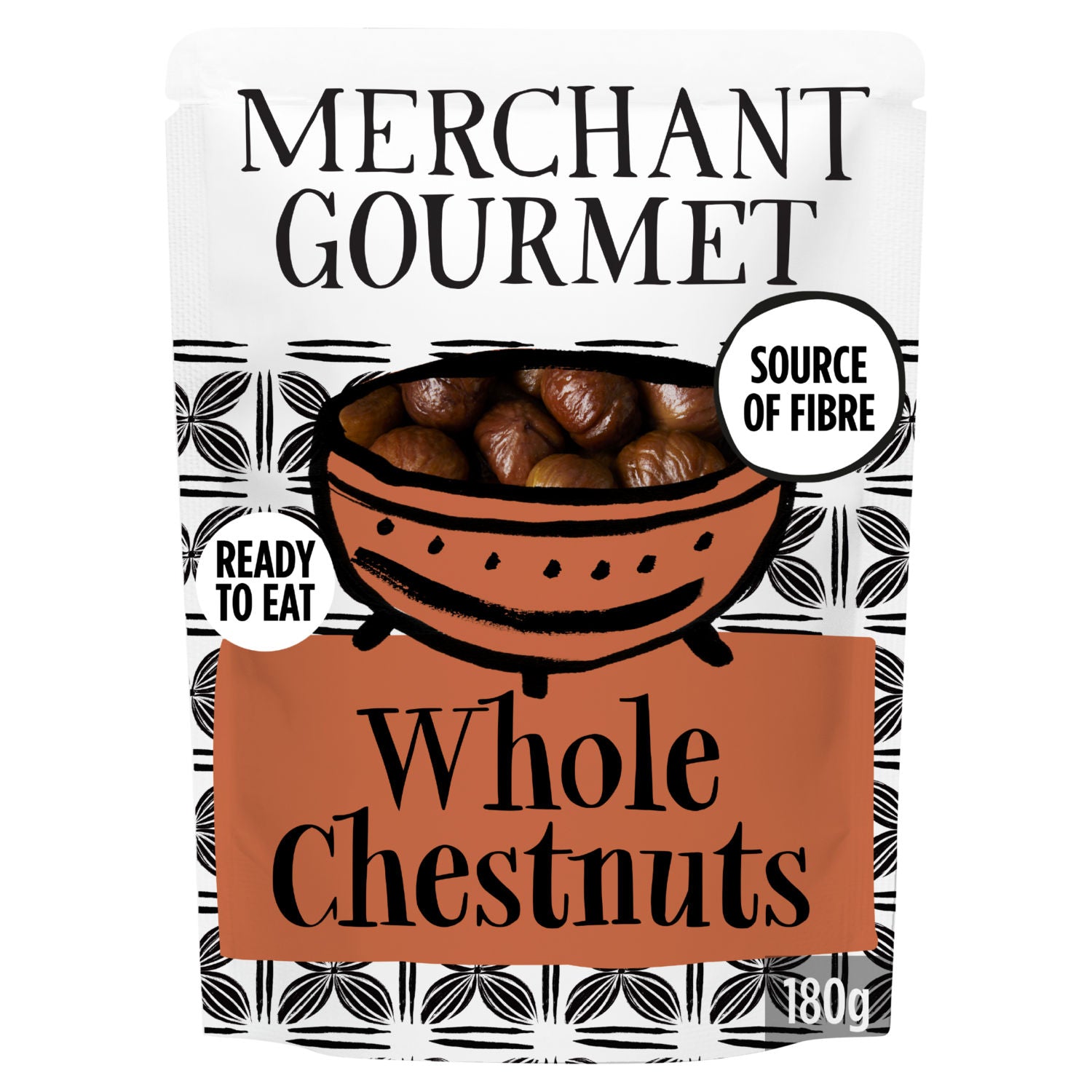 Merchant Gourmet whole chestnuts 180g, UK version