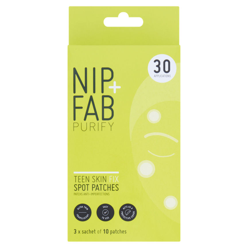 Nip+Fab Purify Teen Skin Fix Spot Patches 30 Applications GOODS ASDA   