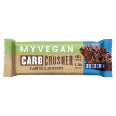 ASDA MyVegan Carb Crusher Choc Sea Salt Protein Bar 60g- Buy online at McGrocer