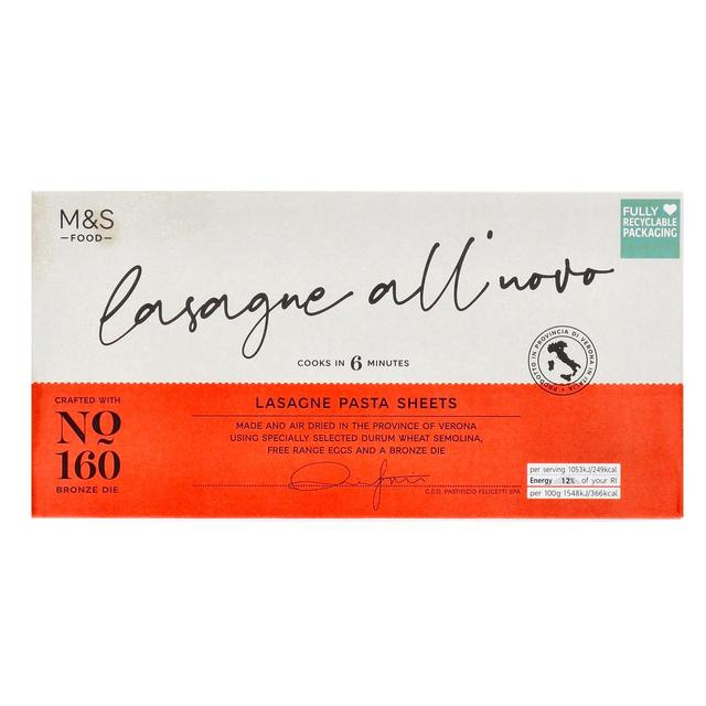 M&S Made in Italy Lasagne Sheets   500g GOODS M&S   