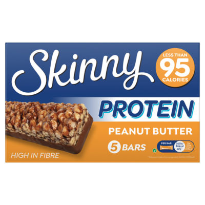 Skinny Brands peanut butter protein bars 5 x 21g (British brand)