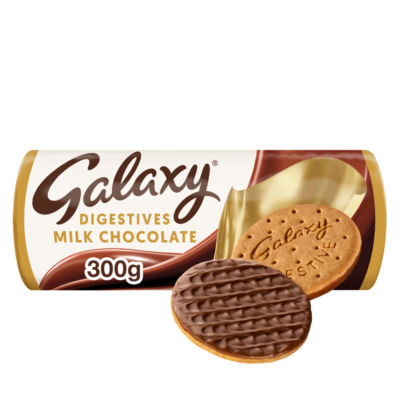 Galaxy milk chocolate digestive biscuits 300g (British brand)