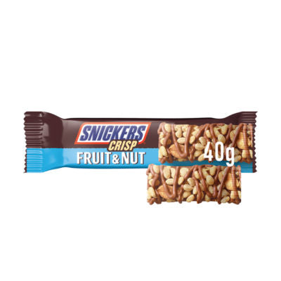 Snickers chocolate bar Crisp Fruit and Nut 40g - British product