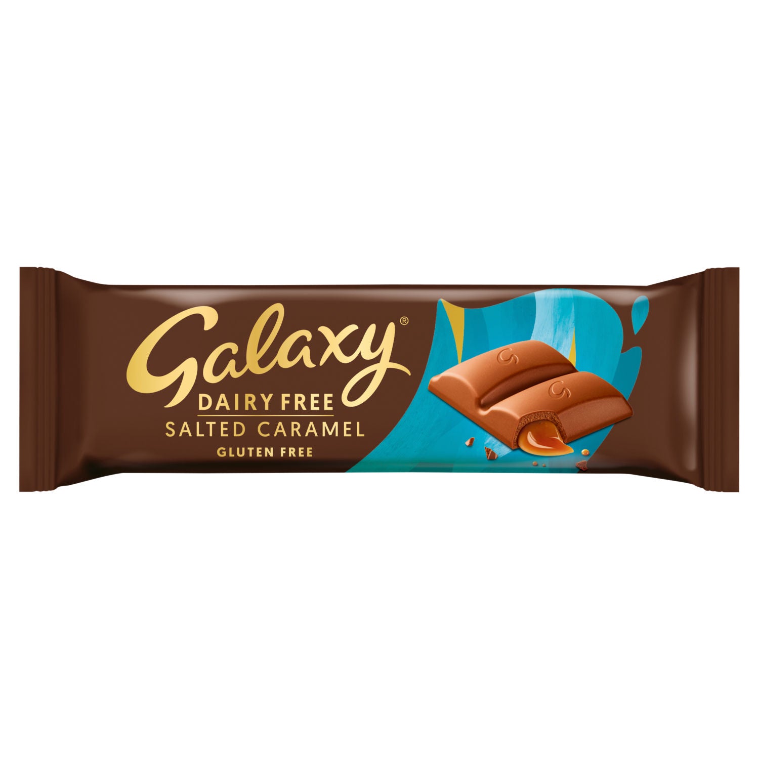 Galaxy dairy free vegan salted caramel chocolate bar 40g - British product