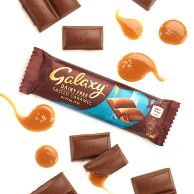 Galaxy dairy free vegan salted caramel chocolate bar 40g - British product