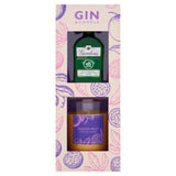 Gin & Candle gift set with miniature gin and candle, UK version