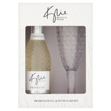 Kylie Minogue prosecco set with flute glasses, imported from the UK