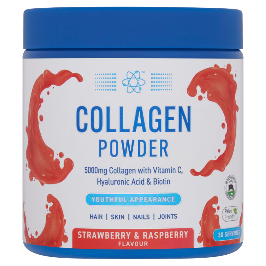 Applied Nutrition Collagen Powder Strawberry & Raspberry Flavour 165g GOODS ASDA   