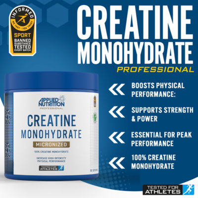 Applied Nutrition Creatine Monohydrate Micronized 250g (British brand)