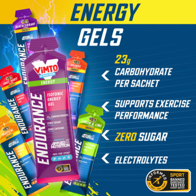 Applied Nutrition isotonic energy gel Vimto flavour 60g, imported from the UK