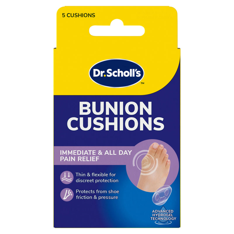 Dr. Scholl's bunion cushions 5 count, imported from the UK