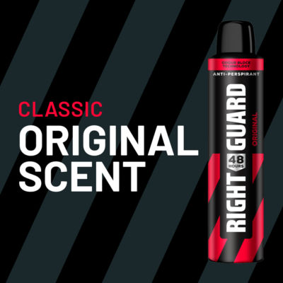 Right Guard Men 48h Original Antiperspirant Deodorant, 250ml