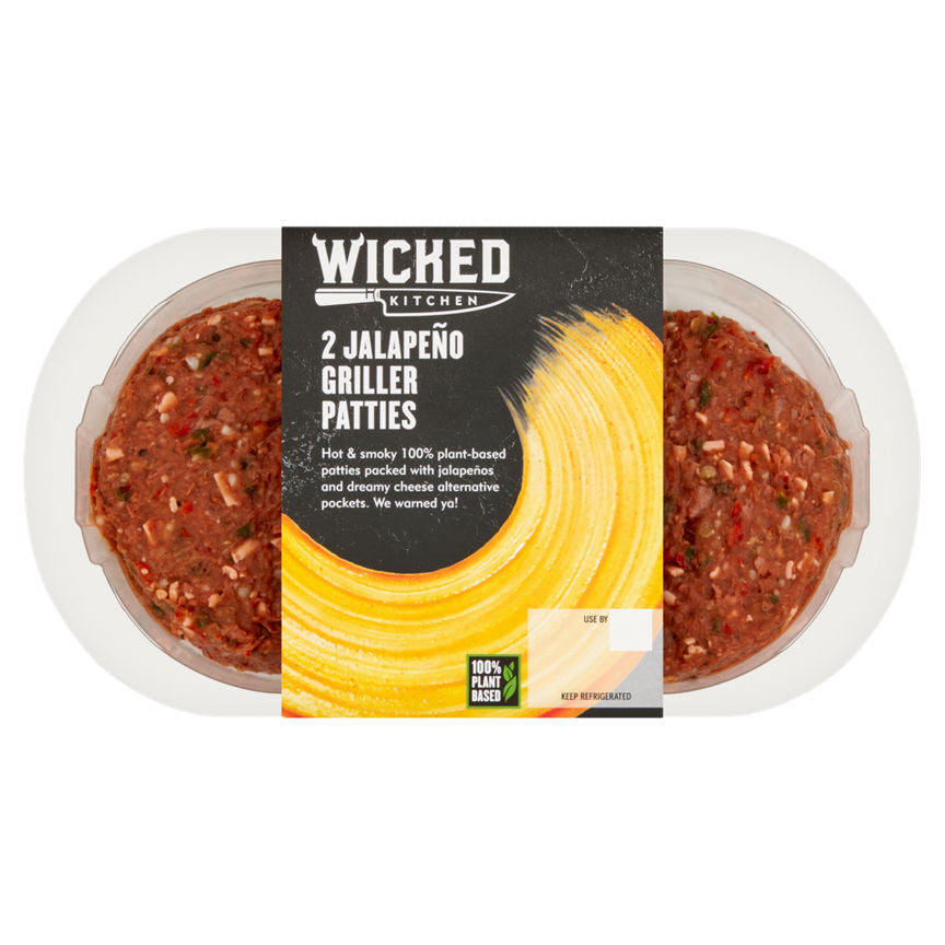 Wicked Kitchen 2 Jalapeño Griller Patties 226g