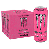 Monster Ultra Rosa energy drink 9 x 500ml cans, UK version