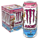 Monster Viking Berry energy drink 4 x 500ml cans - British product