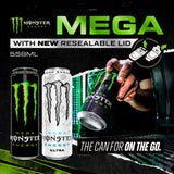 Monster energy drink Mega resealable can 558ml, UK version