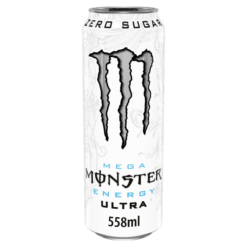 Monster Energy Ultra zero sugar energy drink 558ml can, UK version