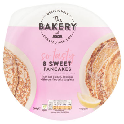 ASDA The Bakery sweet pancakes 500g - British product