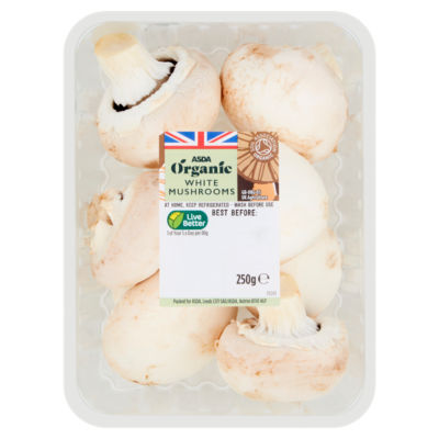 ASDA Bio Weiße Pilze 250g