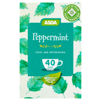 ASDA peppermint tea bags 40 bags - British product