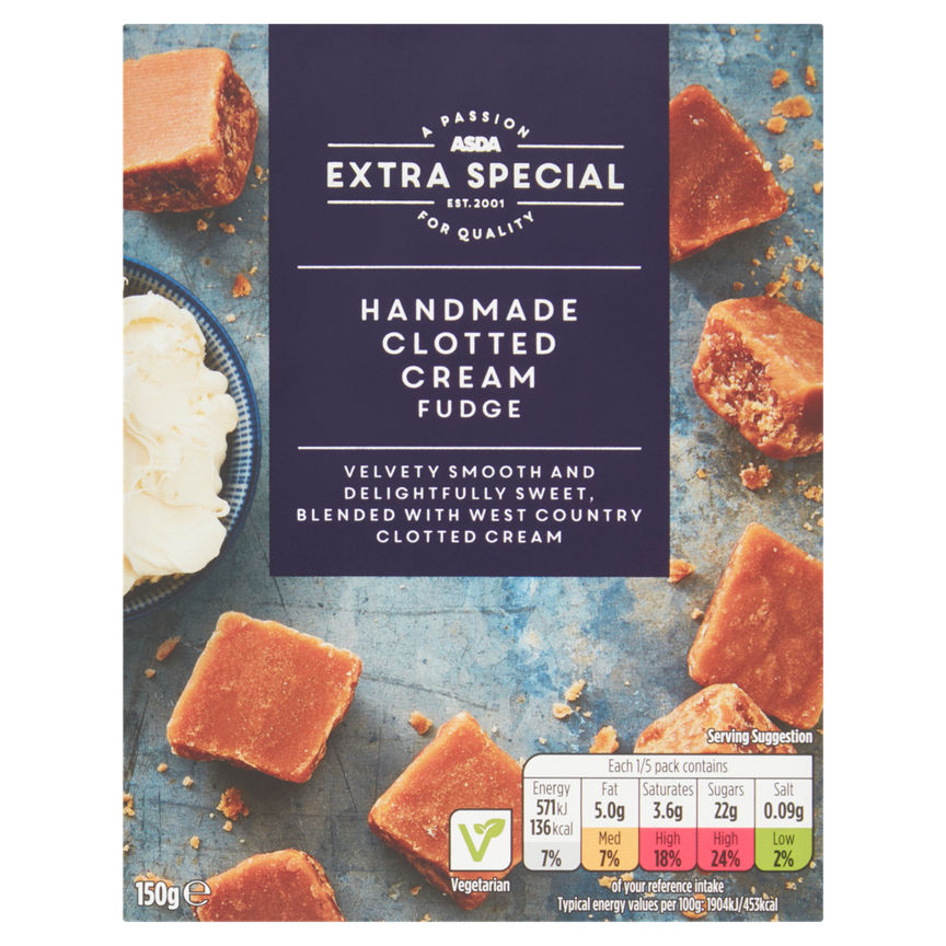 ASDA Extra Special Handmade Clotted Cream Fudge