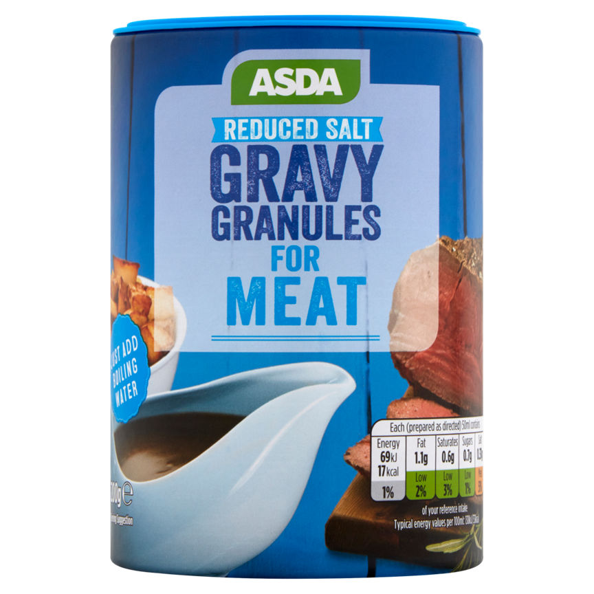 ASDA Reduced Salt Gravy Granules for Meat 200g