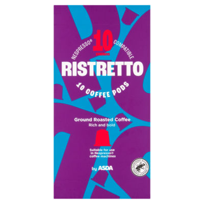 ASDA Ristretto coffee pods 10 x 5.2g - British product