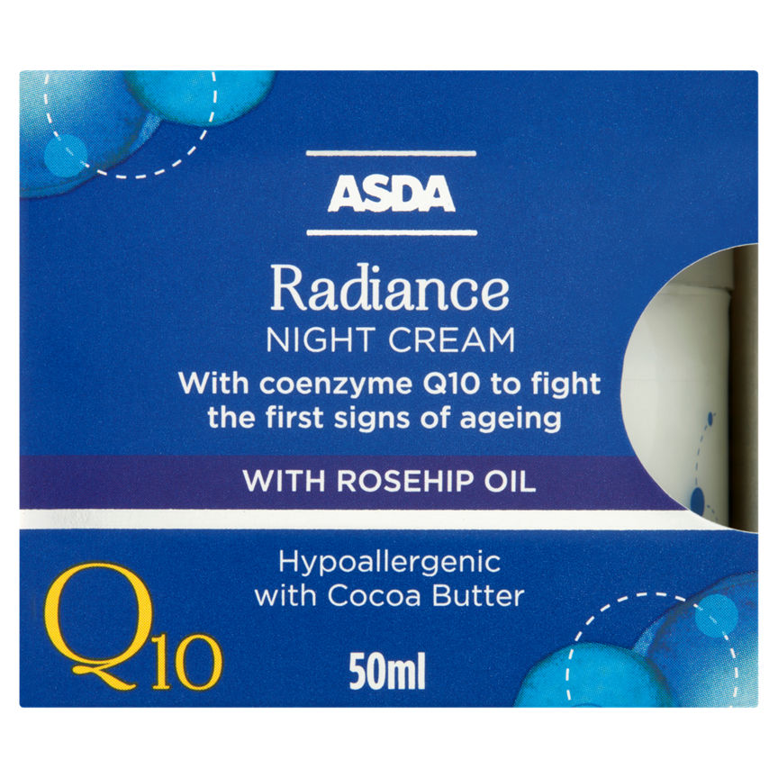 ASDA Q10 Radiance Night Cream GOODS ASDA   