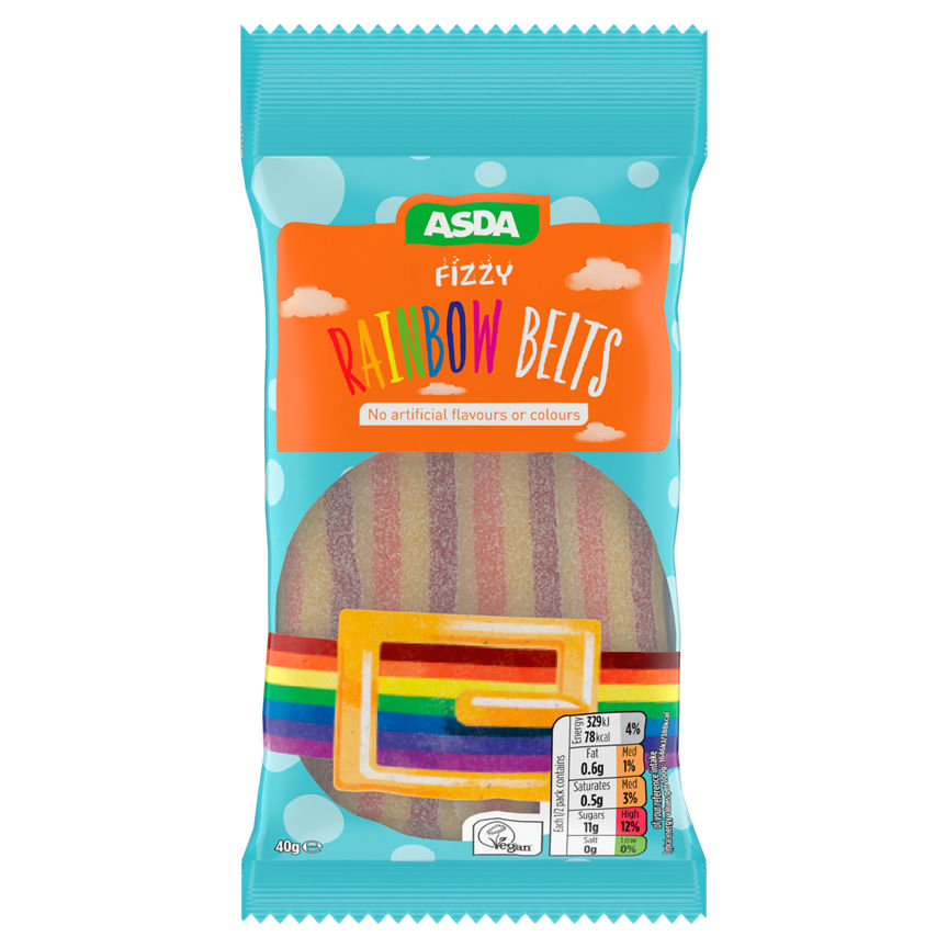 ASDA Fizzy Rainbow Belts GOODS ASDA   