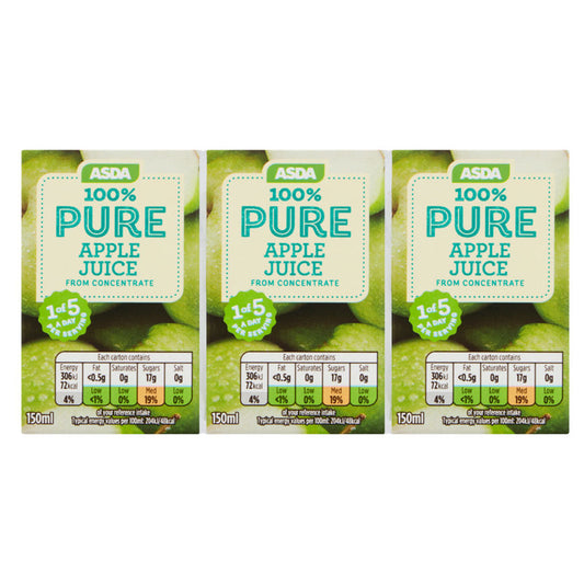 ASDA 100% Pure Apple Juice from Concentrate Cartons GOODS ASDA   