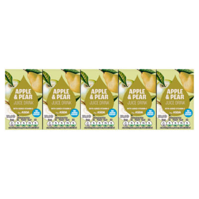 ASDA No Added Sugar Apple & Pear Juice Drink Cartons