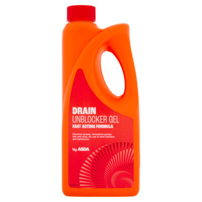 ASDA Abflussreiniger-Gel, 500 ml Flasche – Britisches Produkt