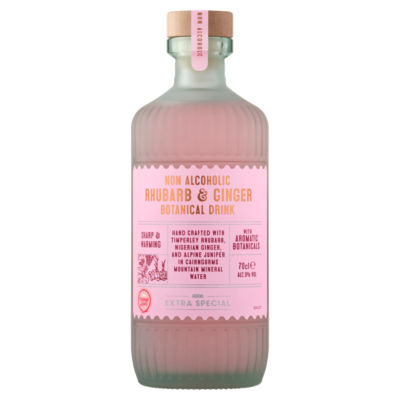 ASDA Extra Special alkoholfreier Rhabarber & Ingwer Botanischer Drink 70cl