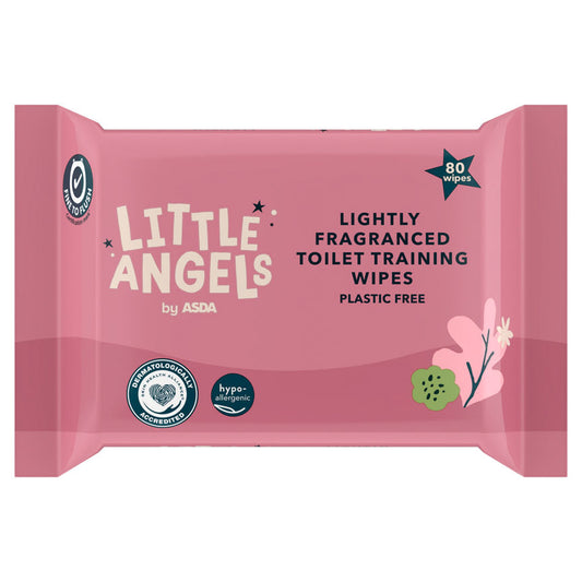 LITTLE ANGELS by ASDA 80 Lightly Fragranced Toilet Training Wipes GOODS ASDA   