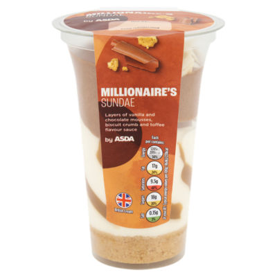 ASDA Millionær's Sundae Britisk Dessert 125g