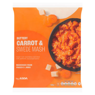 ASDA buttery carrot and swede mash 500g - British product