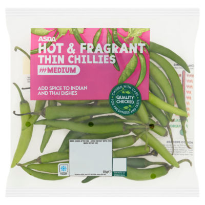 ASDA Piments Fins Poivrons Piments Frais 175g