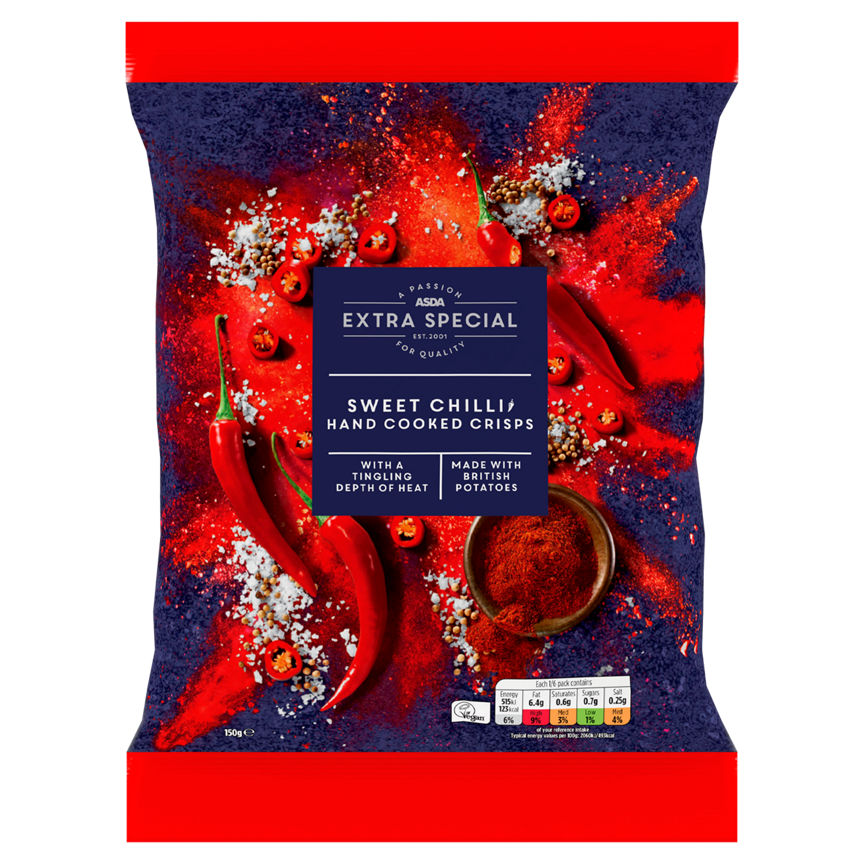 ASDA Extra Special Sweet Chilli Hand Cooked Sharing Crisps GOODS ASDA   