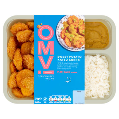 OMV! sweet potato katsu curry ready meal 370g, imported from the UK