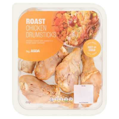 ASDA Roast Chicken Drumsticks Brown Sugar Marinade 450g