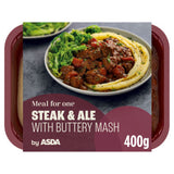 ASDA steak and ale ready meal with buttery mash 400g - British product