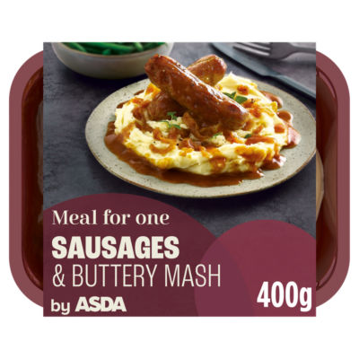 ASDA Sausages with Buttered Mash Ready Meal 400g