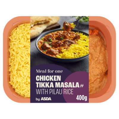 ASDA chicken tikka masala meal pilau rice 400g - British product