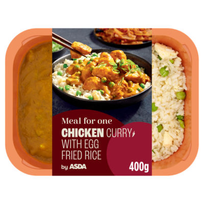 ASDA Meal Chicken Curry with Egg Fried Rice 400g - British product