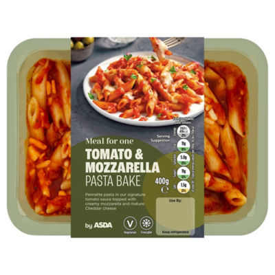 ASDA Tomat og Mozzarella Pasta Bake Avkjølt Ferdigrett 400g